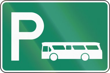 Parking Place For Buses in Canada clipart