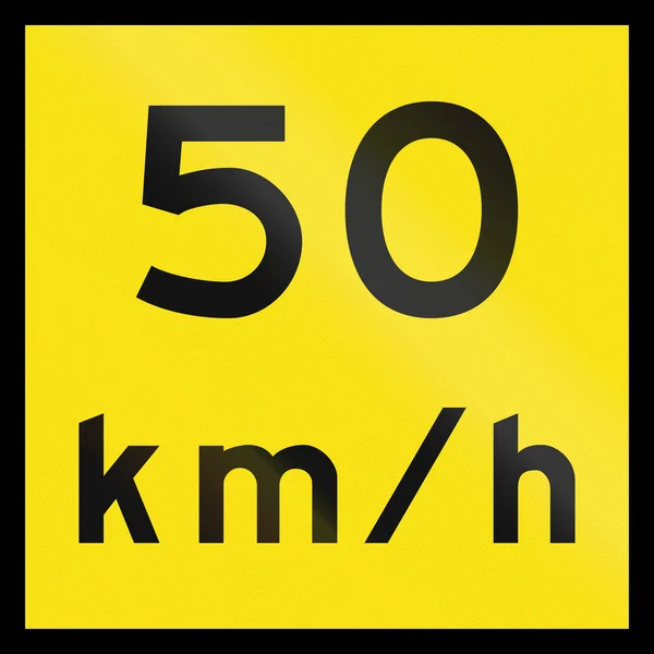 Tymczasowe ograniczenie prędkości w Australii — Zdjęcie stockowe