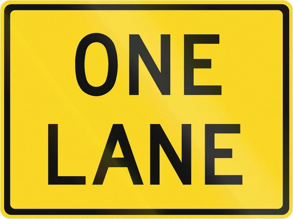 One Lane en Canadá — Foto de Stock