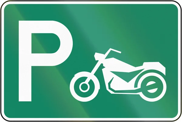 Parkplatz für Motorräder in Kanada — Stockfoto