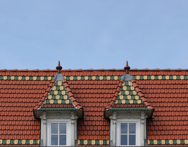 Ein Dach in Greifswald — Stockfoto