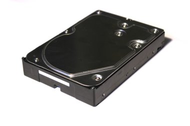 Beyaz arkaplandaki sabit disk