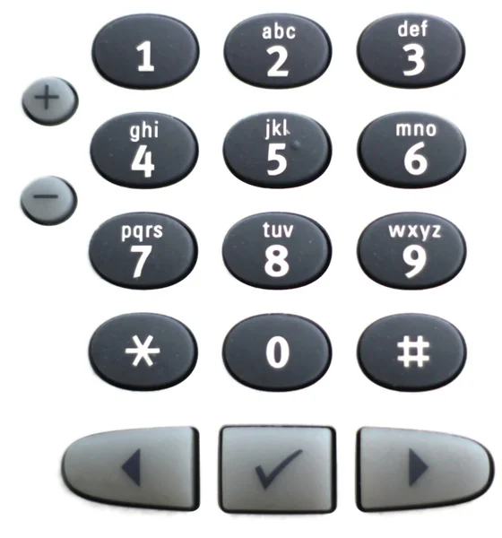 Numerická klávesnice jiná telefonu — Stock fotografie