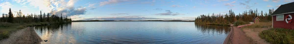 Norrbotten Beach'te küçük — Stok fotoğraf