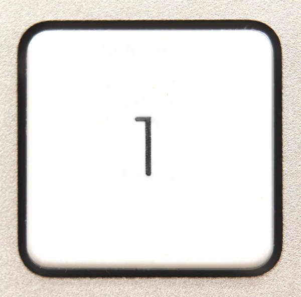 Knop 1 van een moderne numpad — Stockfoto