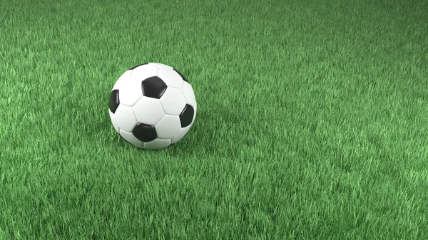 Fútbol sobre hierba verde —  Fotos de Stock