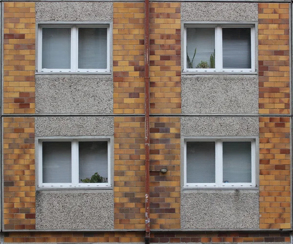 Windows In Plattenbau — Stock Photo, Image