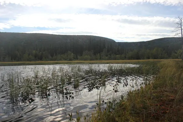 Lago no Parque Nacional Fulufjallet em Dalarna — Fotografia de Stock