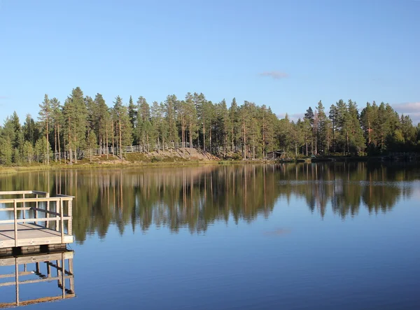 Σουηδικά-λίμνη Lindvallen κοντά Salen — Φωτογραφία Αρχείου