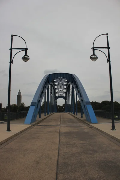 Vista al Sternbruecke en Magdeburgo — Foto de Stock