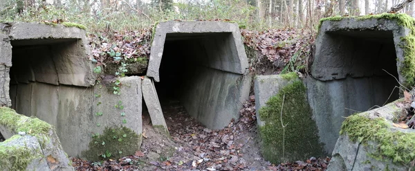 Panorama de ruínas do bunker — Fotografia de Stock