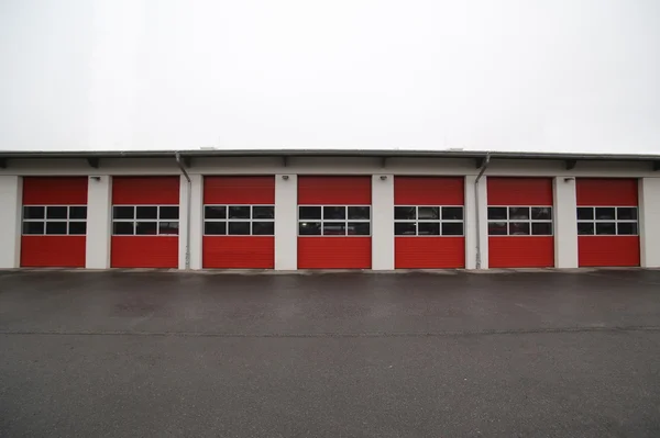 Fire Station Garage Row — Stock Photo, Image