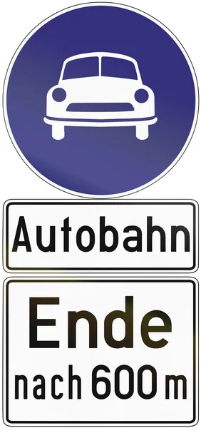 Autobahn Ende 1971 — Stok fotoğraf