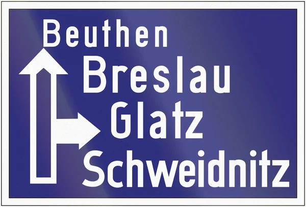 Autobahn-Hinweisschild 1939 — Stockfoto