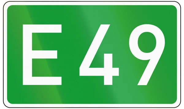 Ruta europea 49 — Foto de Stock