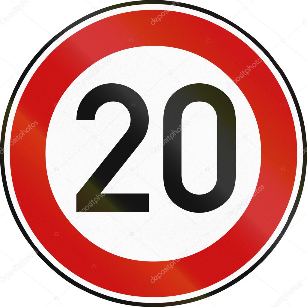 Speed Limit 20 — Stock Photo © jojoo64 #112189586
