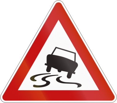 Bir Alman işareti uyarı notu tehlike hakkında eski tasarımı