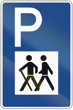 Yürüyüşçüler için park sitesi