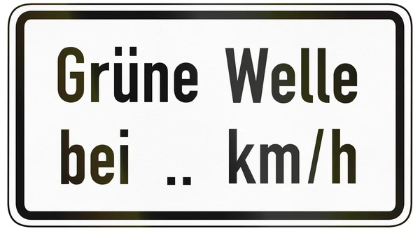 Німецький трафіку підписати додаткові панелі, щоб вказати значення o — стокове фото