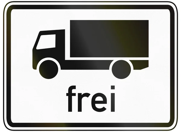 ドイツの道路標識 o の意味を指定する追加のパネル — ストック写真