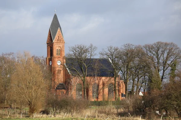 Bugenhagenkirche/Bugenhagen kostel ve městě Wieck — Stock fotografie