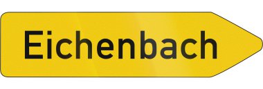 Yön işareti altı küçük yollarda