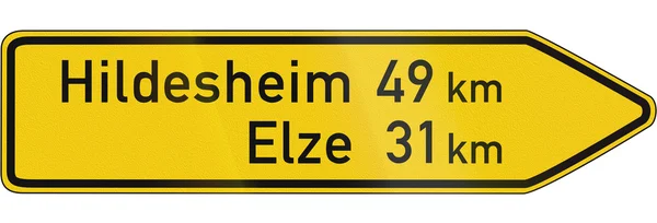 Direction Sign On Important Road — Stock Photo, Image