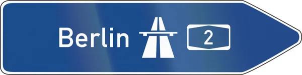 Direction Sign To Motorways — Stock Photo, Image