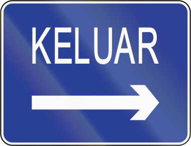 Çıkış işareti Brunei içinde