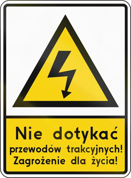 High Voltage On Level Crossing In Poland — Stock Photo, Image