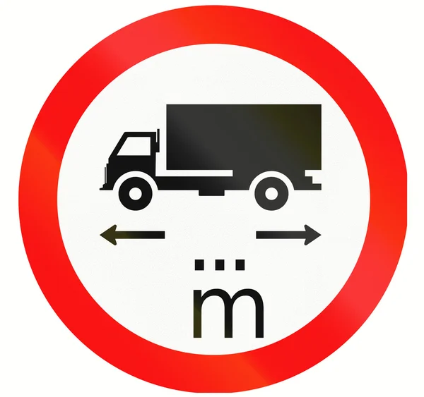 Limite de longueur de camion en Indonésie — Photo