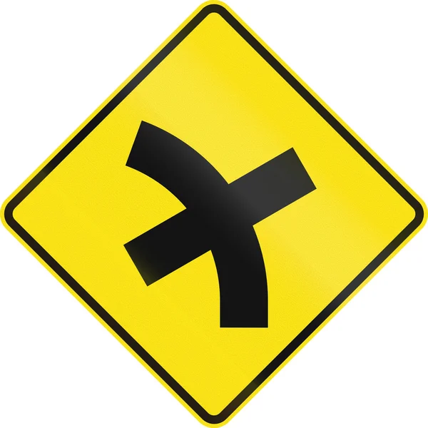 Intersection Ahead In Australia — Stock Photo, Image