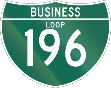 Interstate business loop shield used in the US clipart