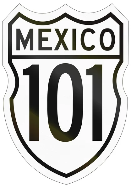 Route schild van de Mexicaanse Rijksweg — Stockfoto