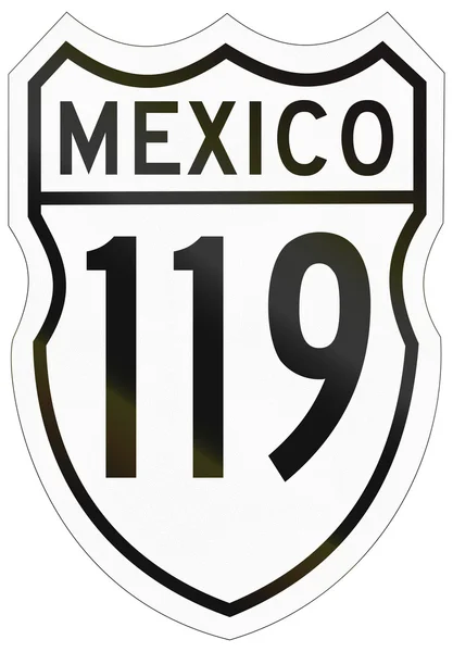 Escudo de ruta de la Carretera Federal Mexicana —  Fotos de Stock