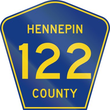 Minnesota karayolu ilçe tarafından atanan kalkan - Hennepin İlçesi