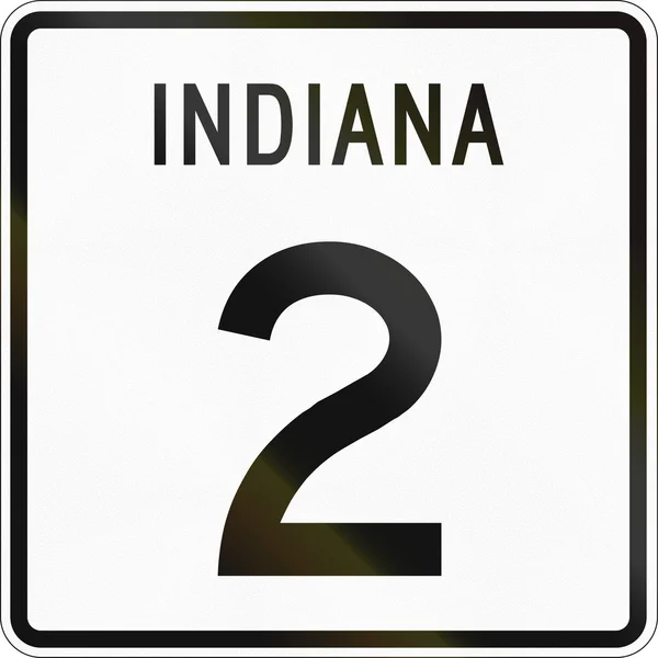 Indiana Route schild gebruikt in de Verenigde Staten — Stockfoto