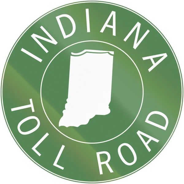 Indiana Toll Route scudo dal 1968 utilizzato negli Stati Uniti — Foto Stock