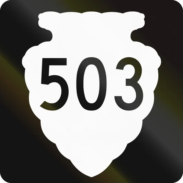 Montana Secondary Highway 503 route shield used in the US — Stock Photo, Image