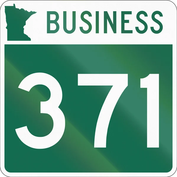 Minnesota State Highway business route markering gebruikt in de VS — Stockfoto