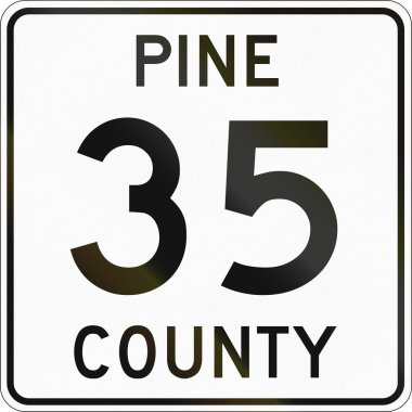 Çam ilçe Minnesota, İlçesi rotası işaretçisi bize