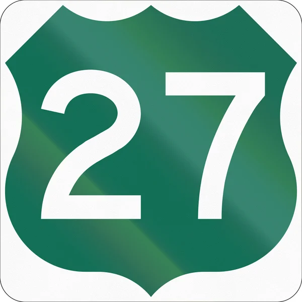 Színes Highway Route pajzs változatot használni az USA-ban — Stock Fotó