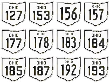 Amerika Birleşik Devletleri'nde kullanılan tarihi Ohio rota kalkanlar topluluğu