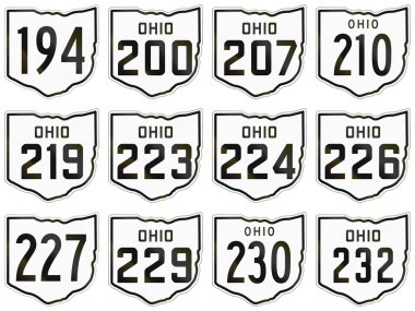 Amerika Birleşik Devletleri'nde kullanılan tarihi Ohio rota kalkanlar topluluğu