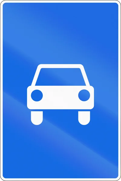 Road sign used in Russia - Limited-access road — Stock Photo, Image