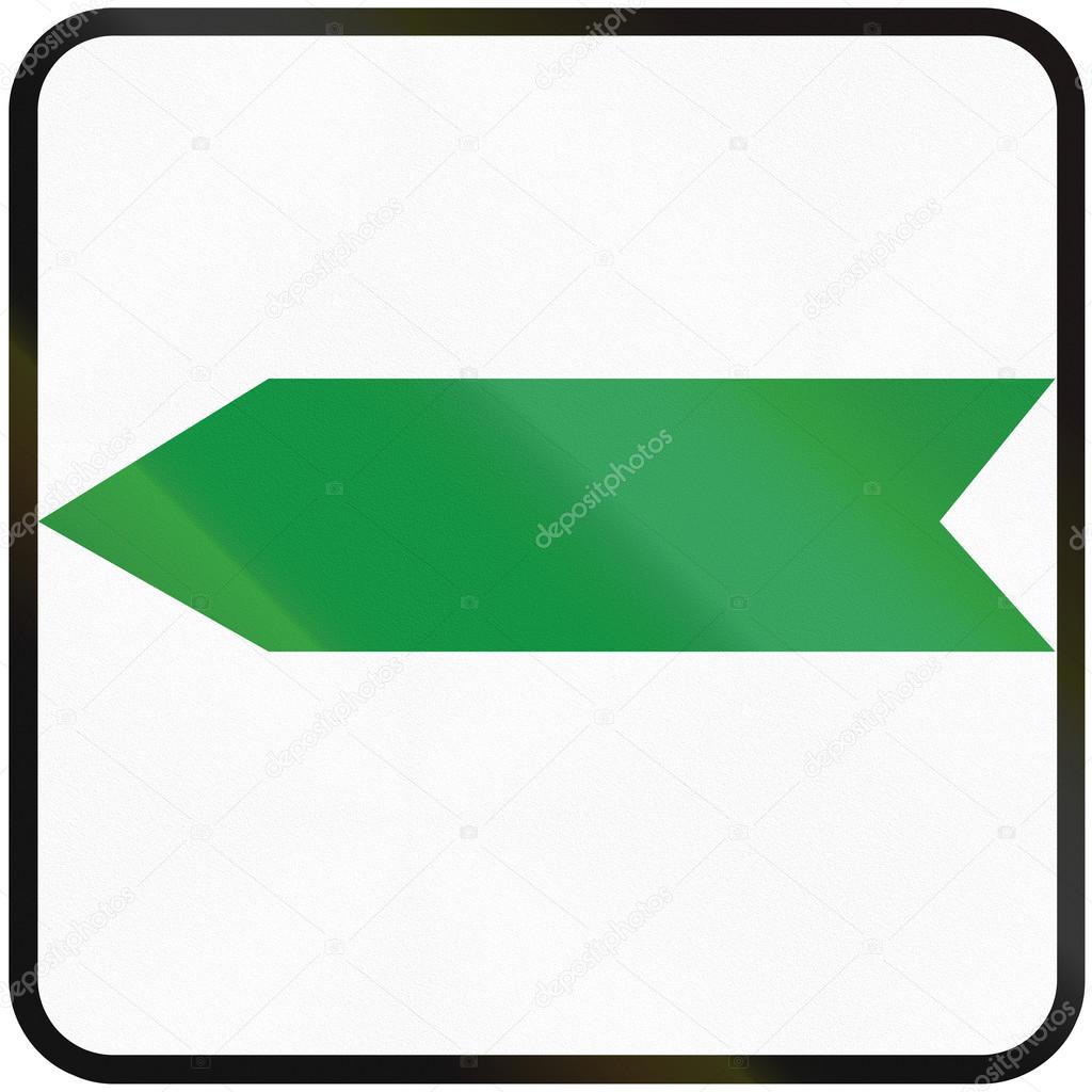 Road sign used in Slovakia - Bypass marker