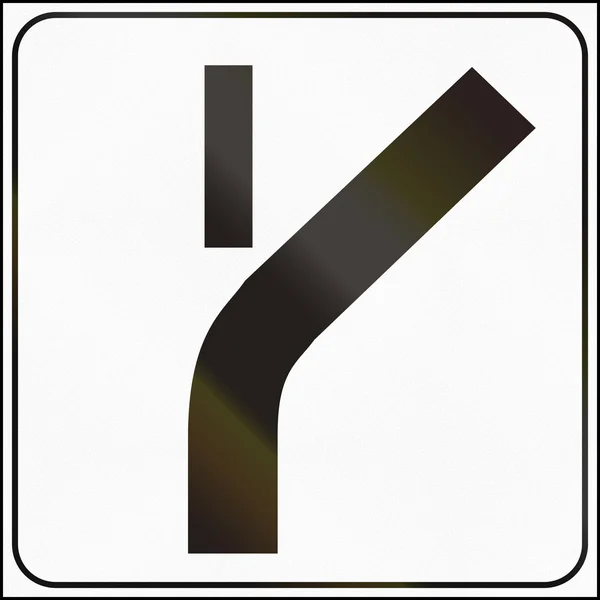 Znak drogowy używany w Włochy - układ Street — Zdjęcie stockowe