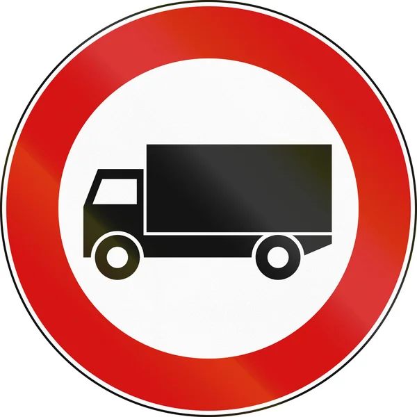 Segnaletica stradale utilizzata in Italia - non sono ammessi veicoli di peso superiore a 3,5 tonnellate . — Foto Stock