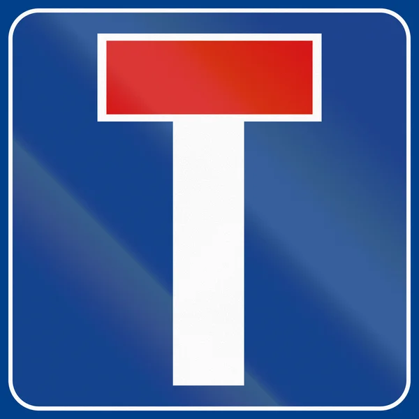 イタリア - 行き止まりの道路標識 — ストック写真