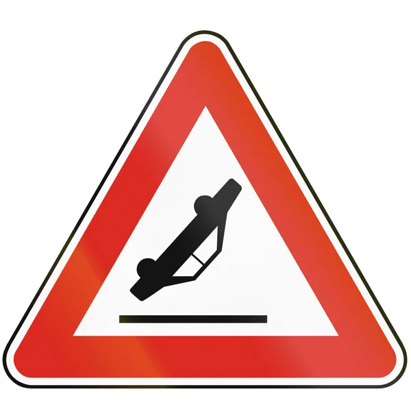 Road sign used in Slovakia - Accident — Stock Photo, Image